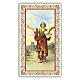 Heiligenbildchen, Heiliger Pankratius, 10x5 cm, Gebet in italienischer Sprache s1