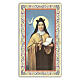 Heiligenbildchen, Heilige Teresa von Ávila, 10x5 cm, Gebet in italienischer Sprache s1