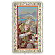 Heiligenbildchen, Heiliger Alfonso Maria de Liguori, 10x5 cm, Gebet in italienischer Sprache s1