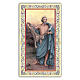 Heiligenbildchen, Apostel Bartholomäus, 10x5 cm, Gebet in italienischer Sprache s1