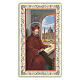 Heiligenbildchen, Heiliger Robert Bellarmin, 10x5 cm, Gebet in italienischer Sprache s1