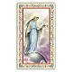 Holy card, Mary Queen of Peace, Prayer ITA, 10x5 cm s1