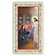 Heiligenbildchen, Erscheinung des Barmherzigen Jesus vor Schwester Faustina, 10x5 cm, Gebet in italienischer Sprache s1