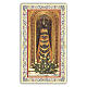 Heiligenbildchen, Statue der Muttergottes von Loreto, 10x5 cm, Gebet in italienischer Sprache s1