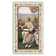 Holy card, Saint Mark the Evangelist, Prayer ITA, 10x5 cm s1