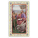 Holy card, Saint Luke the Evangelist, Prayer ITA, 10x5 cm s1