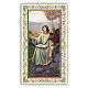 Heiligenbildchen, Apostel Johannes, 10x5 cm, Gebet in italienischer Sprache s1