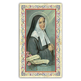 Heiligenbildchen, Heilige Bernadette, 10x5 cm, Gebet in italienischer Sprache