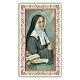 Heiligenbildchen, Heilige Bernadette, 10x5 cm, Gebet in italienischer Sprache s1