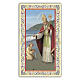 Heiligenbildchen, Heiliger Augustinus, 10x5 cm, Gebet in italienischer Sprache s1