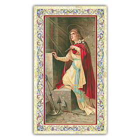 Holy card, Saint Philomena, Prayer ITA 10x5 cm