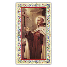 Heiligenbildchen, Heiliger Johannes vom Kreuz, 10x5 cm, Gebet in italienischer Sprache