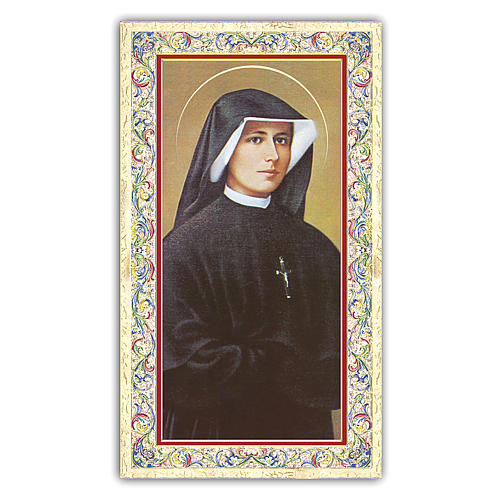 Holy card, Saint Faustina Kowalska, Prayer ITA 10x5 cm 1