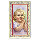Holy card, Child in prayer, Morning Offering ITA 10x5 cm s1