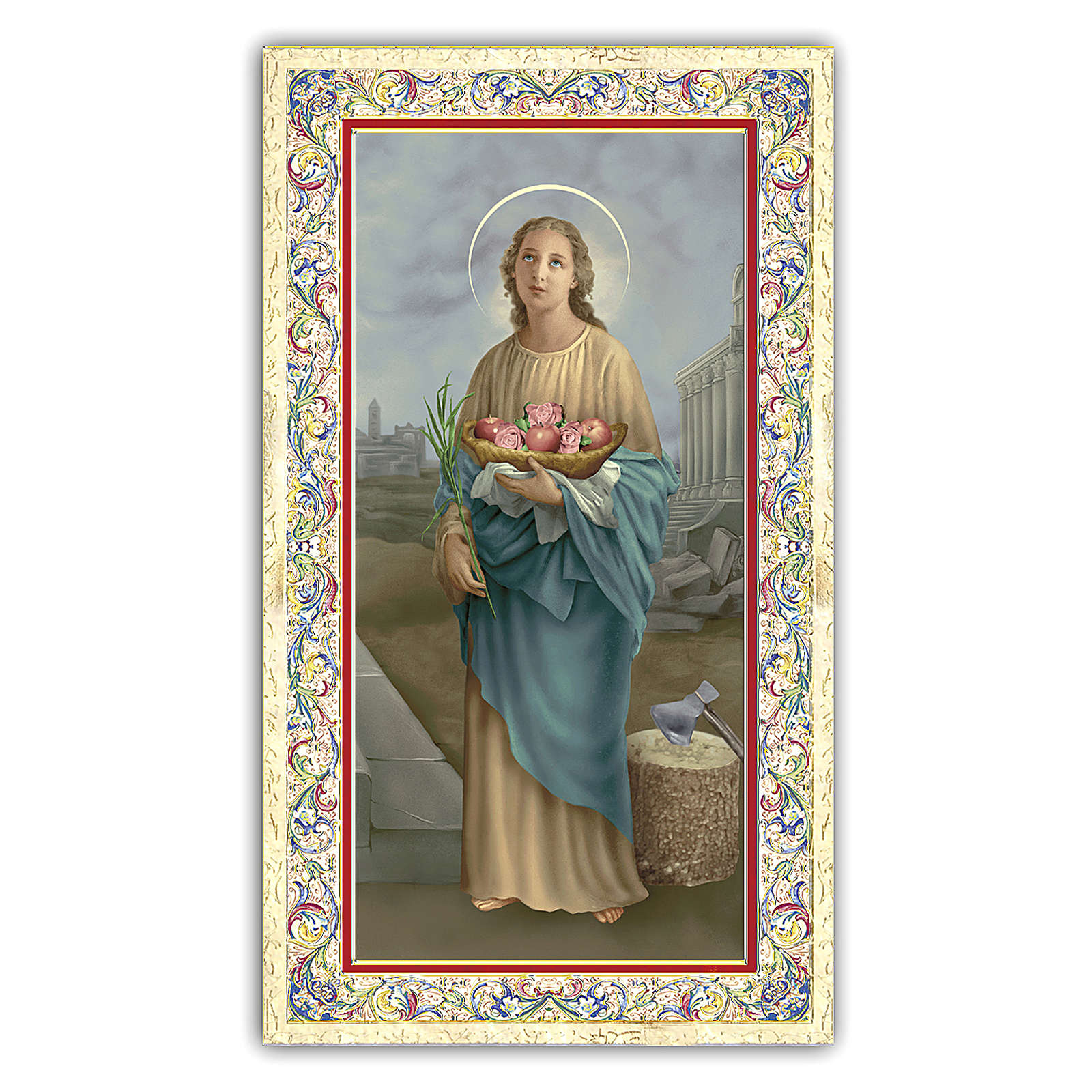 Image de dévotion Ste Dorothée 10x5 cm vente en ligne sur HOLYART