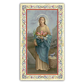 Holy card, Saint Dorothy, Prayer ITA, 10x5 cm