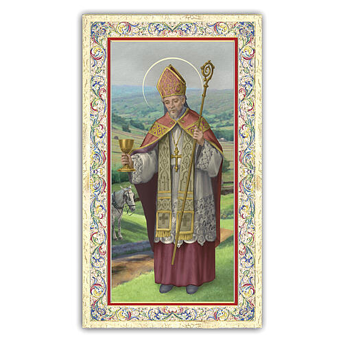 Heiligenbildchen, Heiliger Richard, 10x5 cm, Gebet in italienischer Sprache 1
