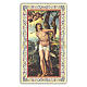 Heiligenbildchen, Heiliger Sebastian, 10x5 cm, Gebet in italienischer Sprache s1