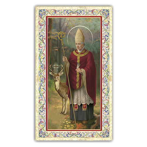 Image de dévotion St Hubert 10x5 cm 1