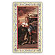 Holy card, Saint Michael Archangel, Policeman's Prayer ITA 10x5 cm s1