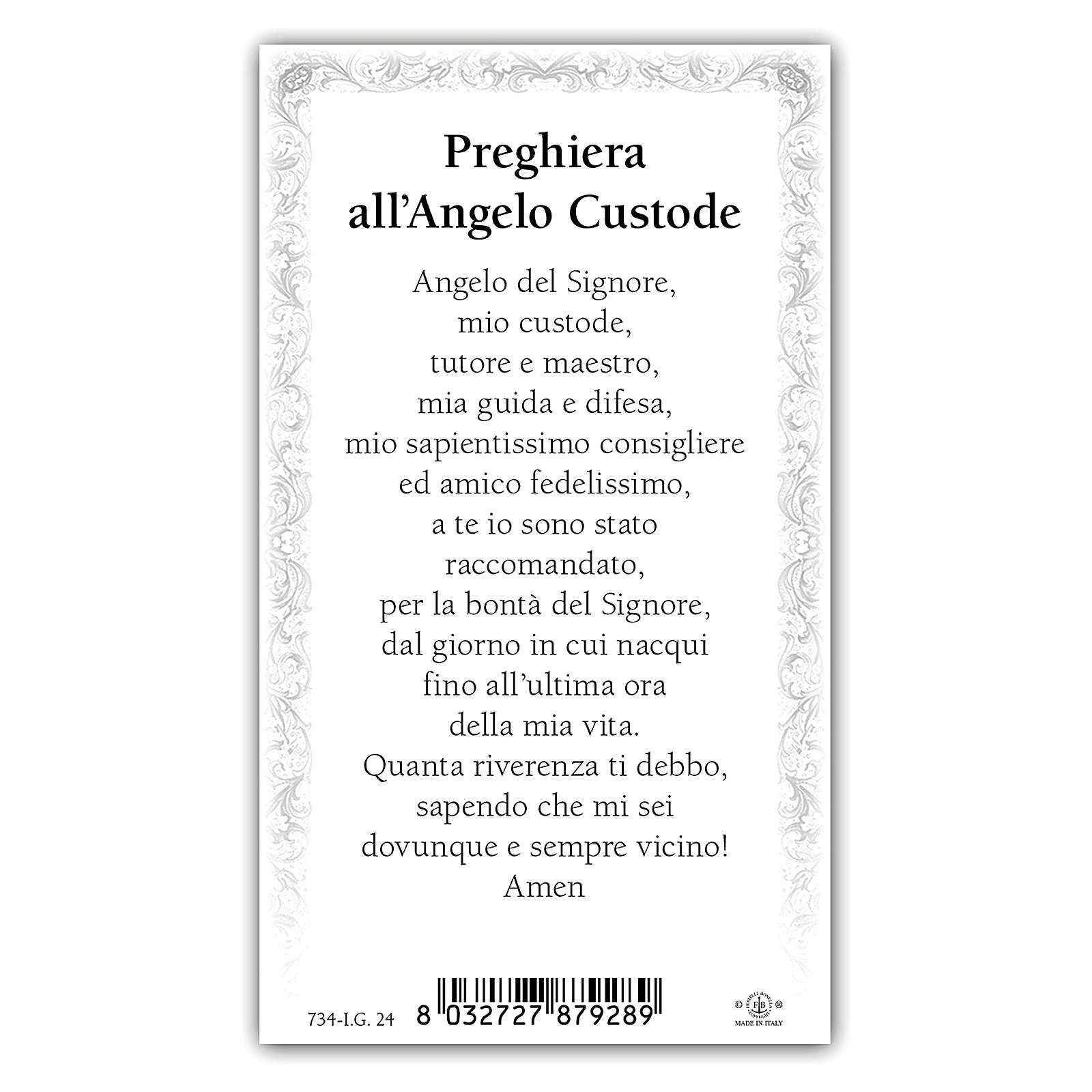 Santino Angelo Custode Con La Lanterna 10x5 Cm Vendita Online Su Holyart