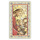 Heiligenbildchen, Jesus mit den Kindern der Welt, 10x5 cm, Gebet in italienischer Sprache s1