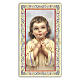 Holy card, Child in prayer, Prayer for the Grandparents ITA 10x5 cm s1