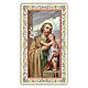 Image de dévotion St Joseph avec l'Enfant Jésus dans les bras 10x5 cm s1