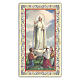 Image de dévotion Notre-Dame de Fatima et les trois bergers 10x5 cm s1