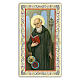 Holy card, Saint Benedict, Prayer ITA 10x5 cm  s1