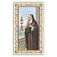 Holy card, Saint Clare, Prayer ITA 10x5 cm s1