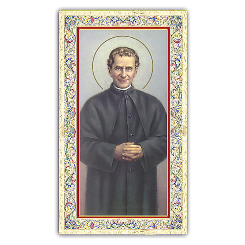 Holy card, Don John Bosco, Don Bosco's Prayer ITA 10x5 cm  1