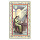 Heiligenbildchen, Heilige Cäcilia, 10x5 cm, Gebet in italienischer Sprache s1