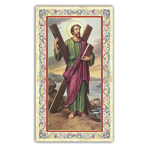 Holy card, Saint Andrew Apostle, Prayer ITA 10x5 cm  1