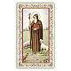 Heiligenbildchen, Heiliger Antonius der Große, 10x5 cm, Gebet in italienischer Sprache s1