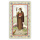 Holy card, Saint Anthony the Abbot, Prayer ITA 10x5 cm s1
