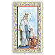 Heiligenbildchen, Die gekrönte Madonna, 10x5 cm, Gebet in italienischer Sprache s1