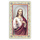 Heiligenbildchen, Heiligstes Herz Jesu II, 10x5 cm, Gebet in italienischer Sprache s1