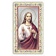 Estampa religiosa Sagrado Corazón de Jesús 10x5 cm ITA s1