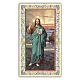 Holy card, Jesus Master, Commandments ITA, 10x5 cm s1