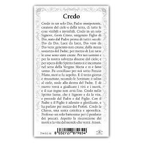 Holy card, Holy Trinity, Credo ITA, 10x5 cm
