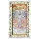 Holy card, Jesus welcoming into Heaven, Beatitudes ITA, 10x5 cm s1