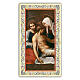 Heiligenbildchen, Kreuzabnahme, 10x5 cm, Gebet in italienischer Sprache s1