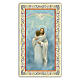 Holy card, Jesus embracing a soul, prayer ITA, 10x5 cm s1