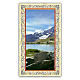Image votive de Paysage alpin 10x5 cm s1