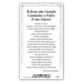 Heiligenbildchen, Verlorener Sohn, 10x5 cm, Gebet in italienischer Sprache