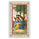 Heiligenbildchen, Jesus mit den Kindern, 10x5 cm, Gebet in italienischer Sprache s1