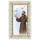 Heiligenbildchen, Franz von Assisi, 10x5 cm, Gebet in italienischer Sprache s1