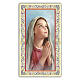 Heiligenbildchen, Mädchen betend, 10x5 cm, Gebet in italienischer Sprache s1