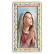 Holy card, Little Mary in prayer, prayer ITA, 10x5 cm s1